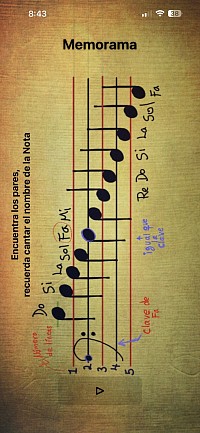 Memorama clave de Fa